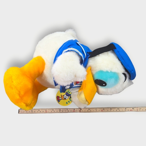 NWT Disney Plush Doll Vintage Donald Duck 16in Retro Sun and Star Rare 1970s L - Picture 14 of 15